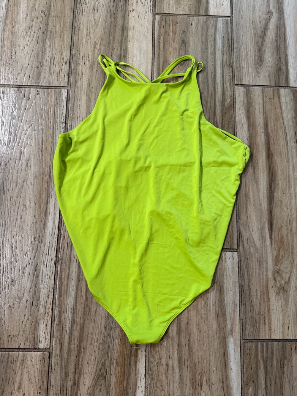 Express Women’s Neon Green Bodysuit